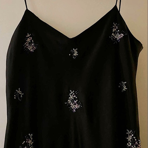 Zara Satin embellished midi dress - Picture 4 of 4